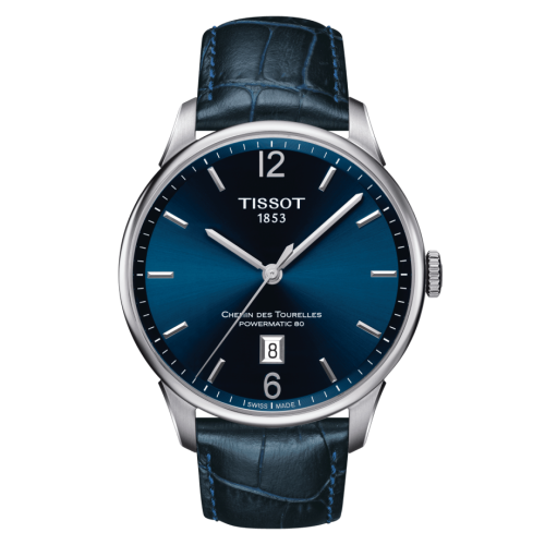 Tissot Chemin Des Tourelles Powermatic 80 42 Stainless Steel / Blue / Strap